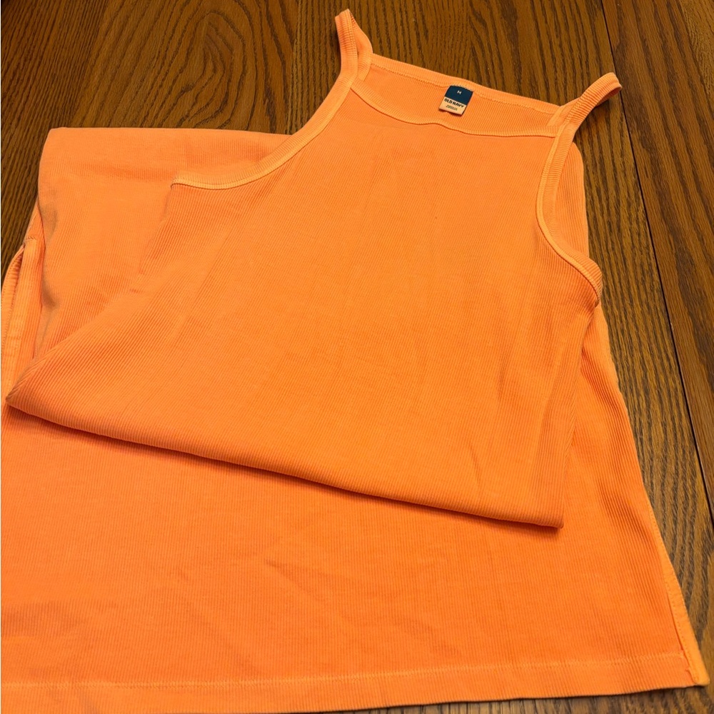Old Navy Orange Fitted Maxi Dress